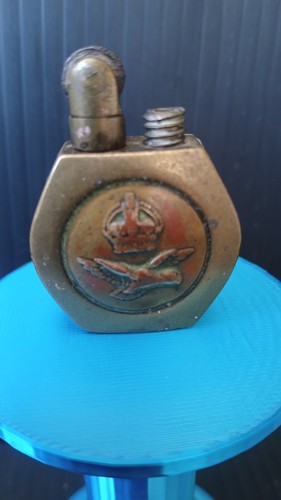 Vintage trench art brass raf - trench,