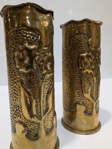 Pair ww1 brass - pair,