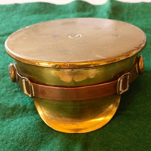 Ww1 trench art brass - brass, officers