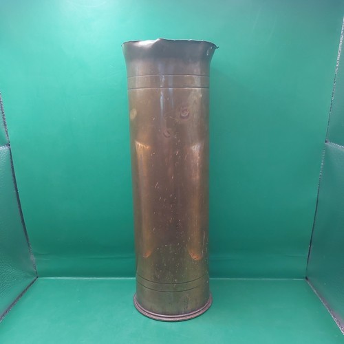 Ww1 brass trench art vase - trench,