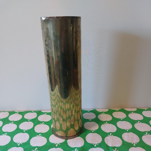 Trench art brass vase ww2 - ww2, 1942
