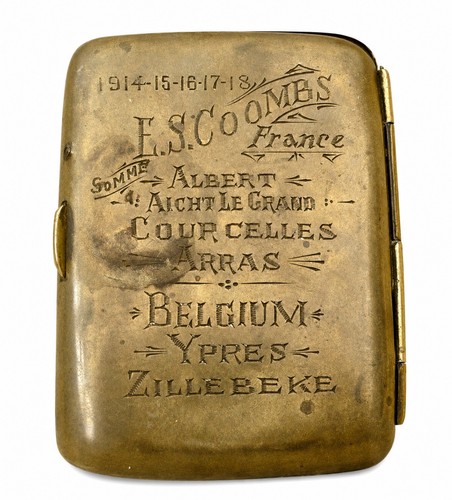 Ww1 trench art - brass, cigarette