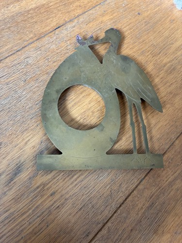 Trench art brass infant - art,