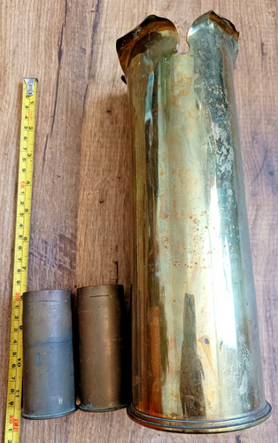 Vintage brass shell cases - 3,