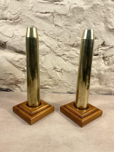 Pair wwii military brass - pair,