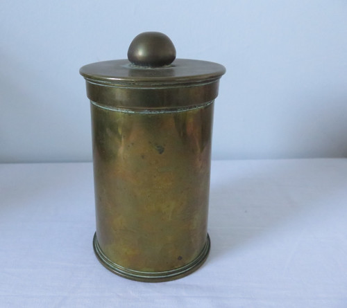 Ww1 brass trench art 1917 - trench,
