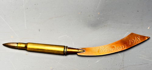 Verdun 1918 trench art copper - trench,