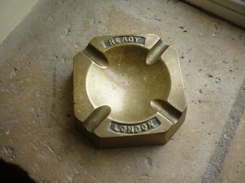 Vintage brass ash - vintage, trench