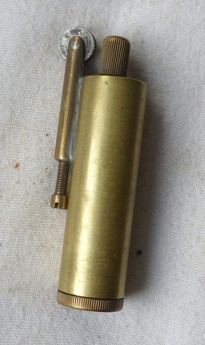 Vintage brass cylinder - brass,